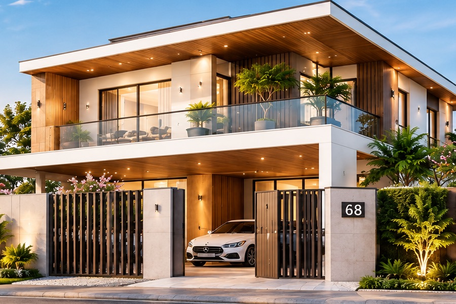 Biệt thự hiện đại 2 tầng